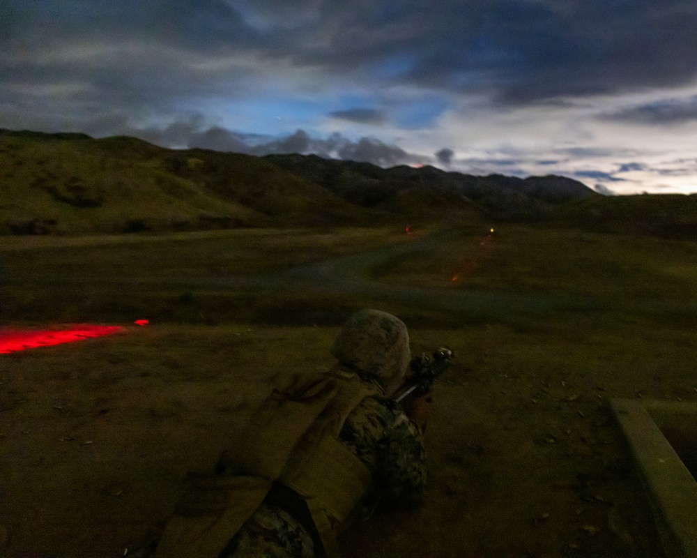 Marines with CLB 13 Conduct a Live-Fire Range
