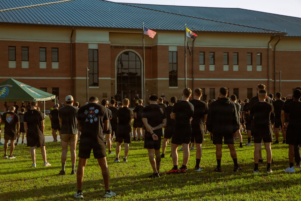 3rd Special Forces Group (Airborne) Soldiers honor Staff Sgt. Robert J. Miller during annual memorial 5K