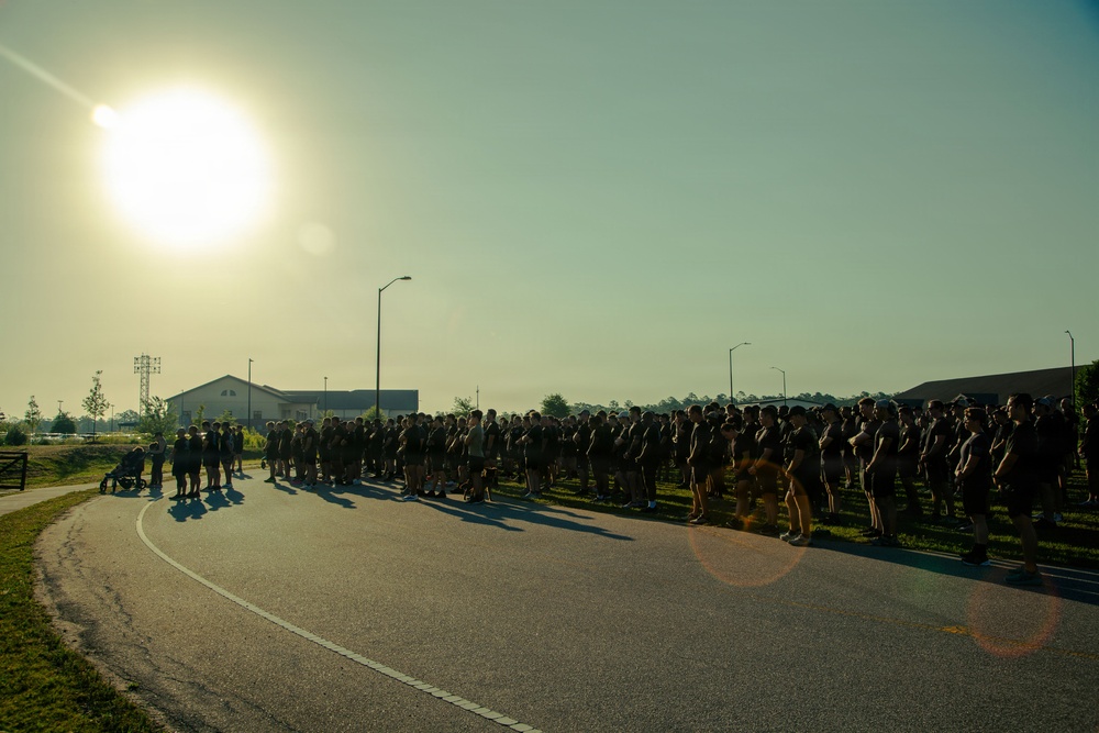 3rd Special Forces Group (Airborne) Soldiers honor Staff Sgt. Robert J. Miller during annual memorial 5K