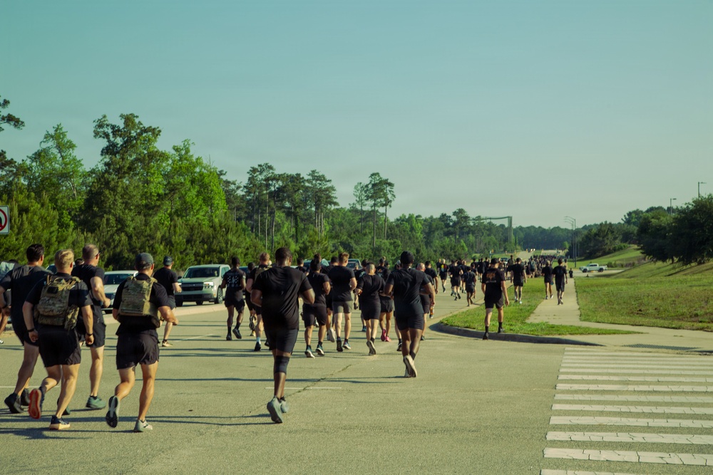 3rd Special Forces Group (Airborne) Soldiers honor Staff Sgt. Robert J. Miller during annual memorial 5K