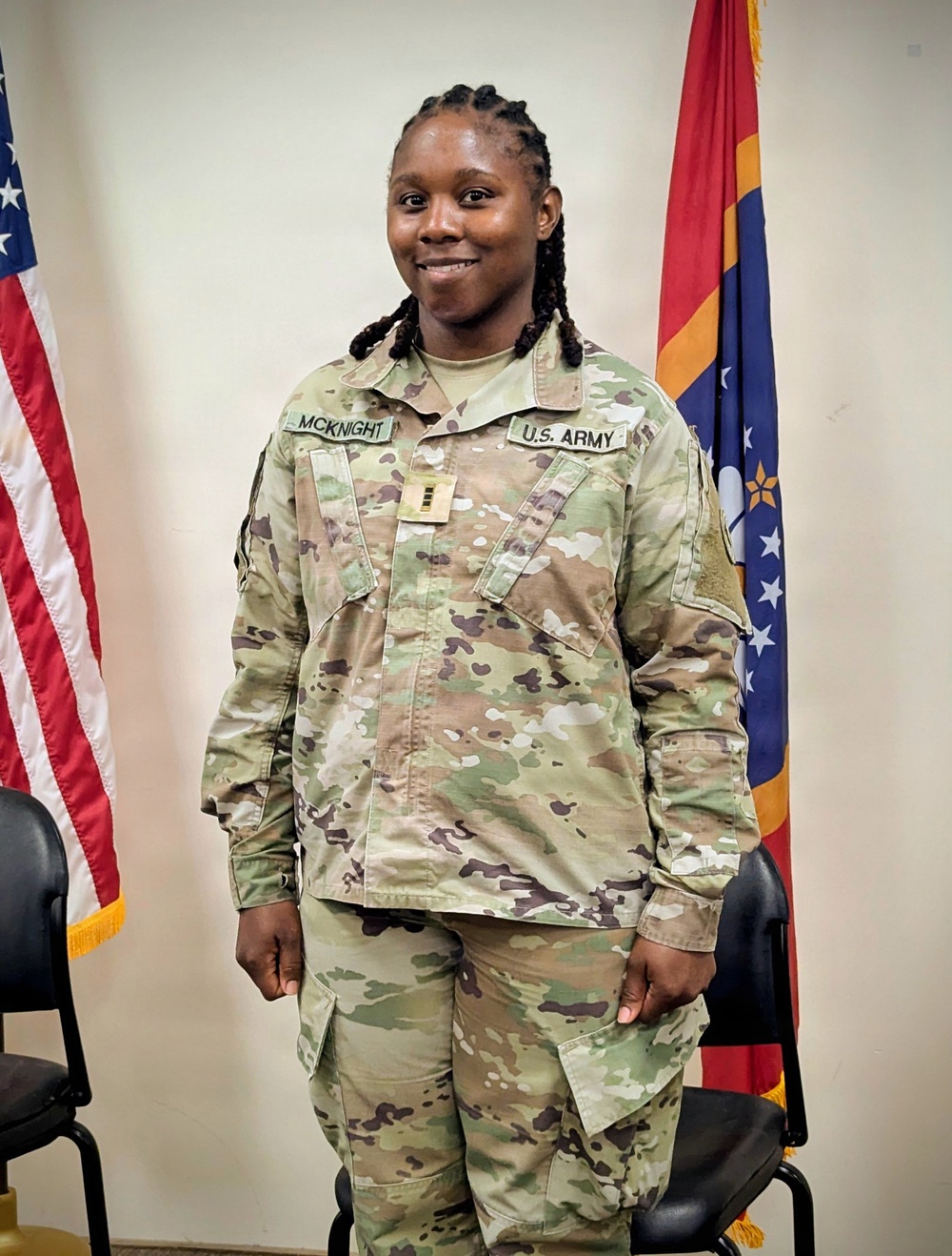 184th Expeditionary Sustainment Command, MSARNG, Promotion Ceremony of CW3 LaShondra McKnight