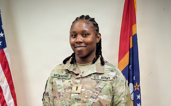 184th Expeditionary Sustainment Command, MSARNG, Promotion Ceremony of CW3 LaShondra McKnight