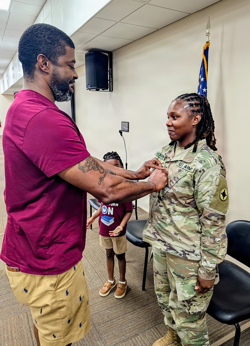 184th Expeditionary Sustainment Command, MSARNG, Promotion Ceremony of CW3 LaShondra McKnight