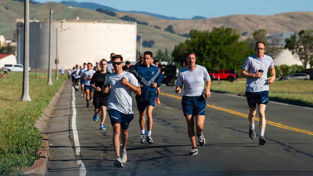Airmen participate in 13th Annual Port Dawg Memorial Run