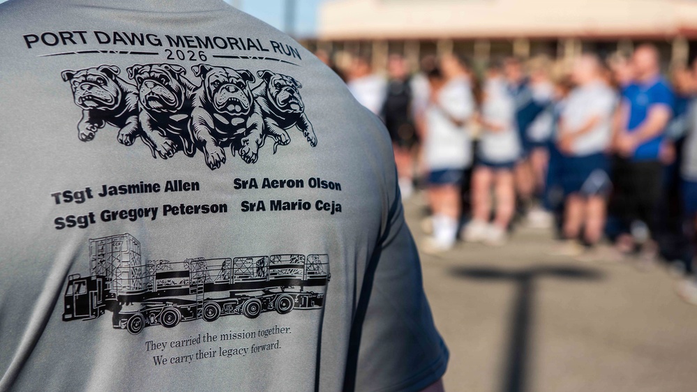 Airmen participate in 13th Annual Port Dawg Memorial Run