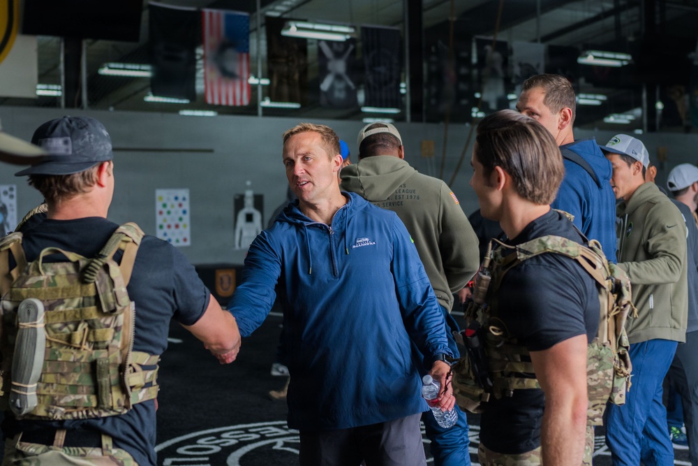 1st Special Forces Group (Airborne) conducts leadership development forum with the Seattle Seahawks coaching staff