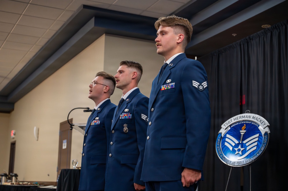 Herman Mackey Airman Leadership School class 26-D graduation ceremony