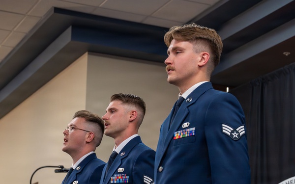 Herman Mackey Airman Leadership School class 26-D graduation ceremony
