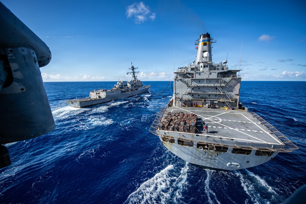 Nimitz Conducts a Dual Replenishment-at-sea
