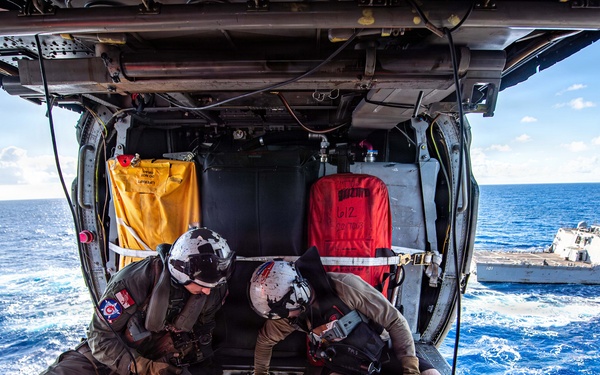 Nimitz Conducts a Vertical Replenishment-at-sea