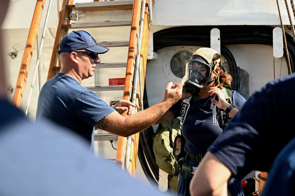 U.S. Coast Guard Academy cadets take part in basic damage control classes ahead of America 250 events