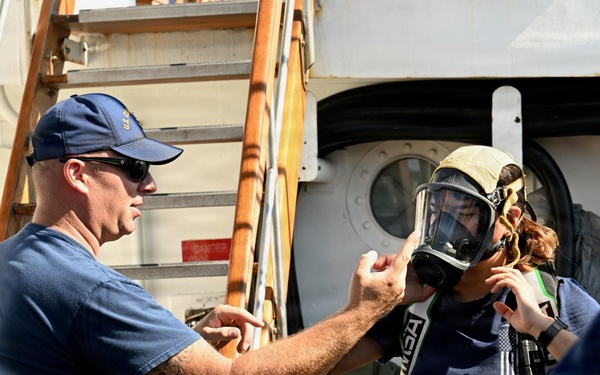 U.S. Coast Guard Academy cadets take part in basic damage control classes ahead of America 250 events