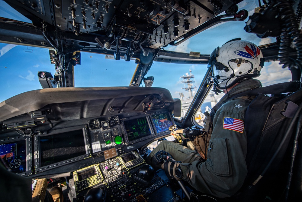 CSG-11 Commander Pilots Sea Hawk