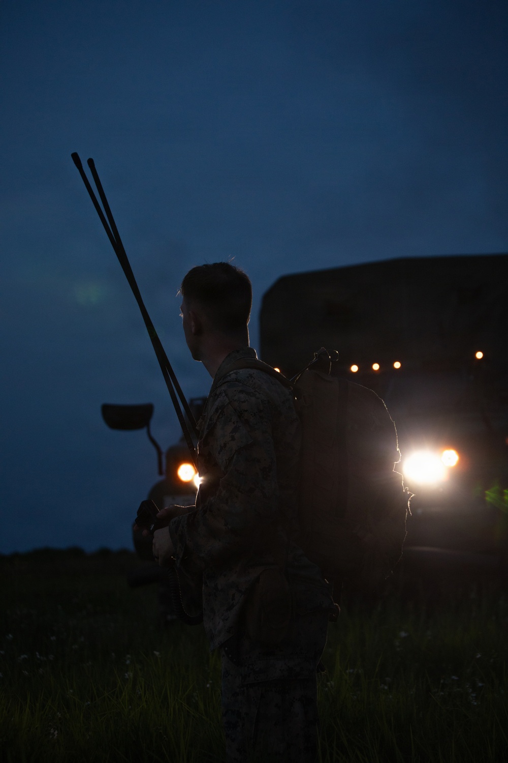 3rd Landing Support Battalion Marines Conduct Airborne, Air Delivery, and Night Operation Training on Ie Shima, Okinawa