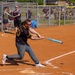 U.S. Army soldiers play softball during Week of the Eagles
