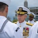 Adm. Thomas Reenlists Sailors Aboard USS Cleveland (LCS 31)