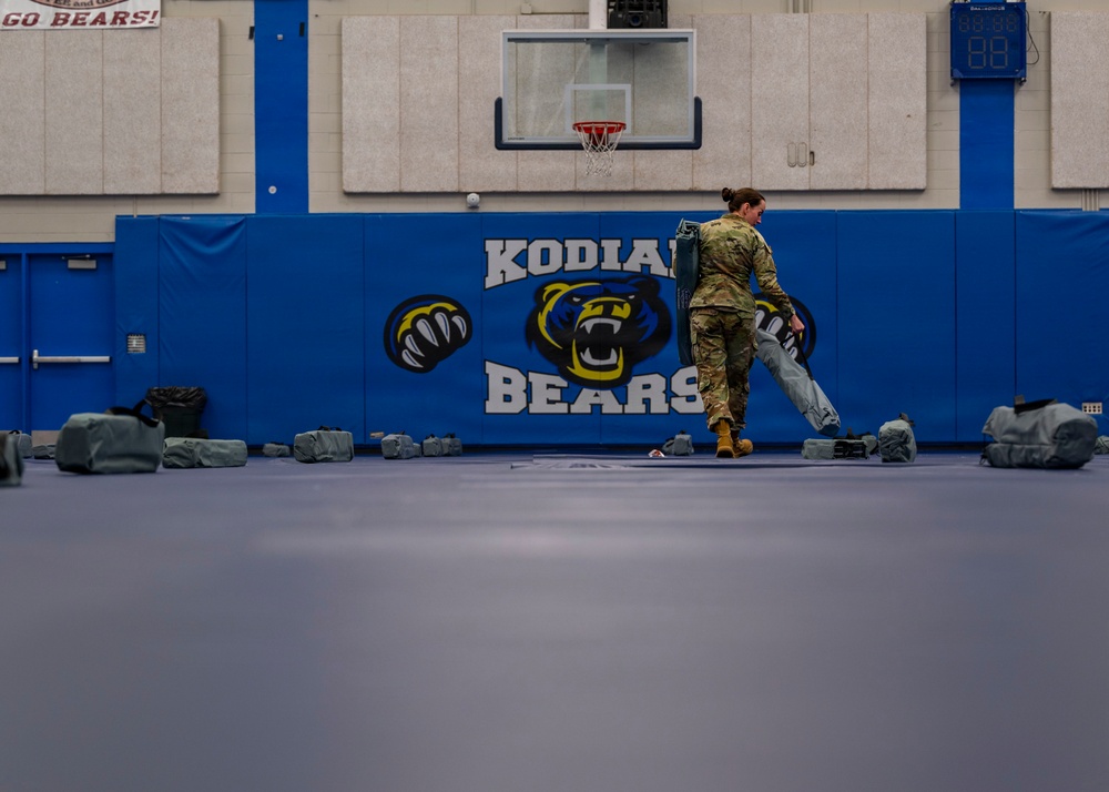 Kodiak Arctic Care Team prepares beddown site