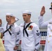 Adm. Thomas Reenlists Sailors Aboard USS Cleveland (LCS 31)