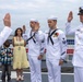 Adm. Thomas Reenlists Sailors Aboard USS Cleveland (LCS 31)