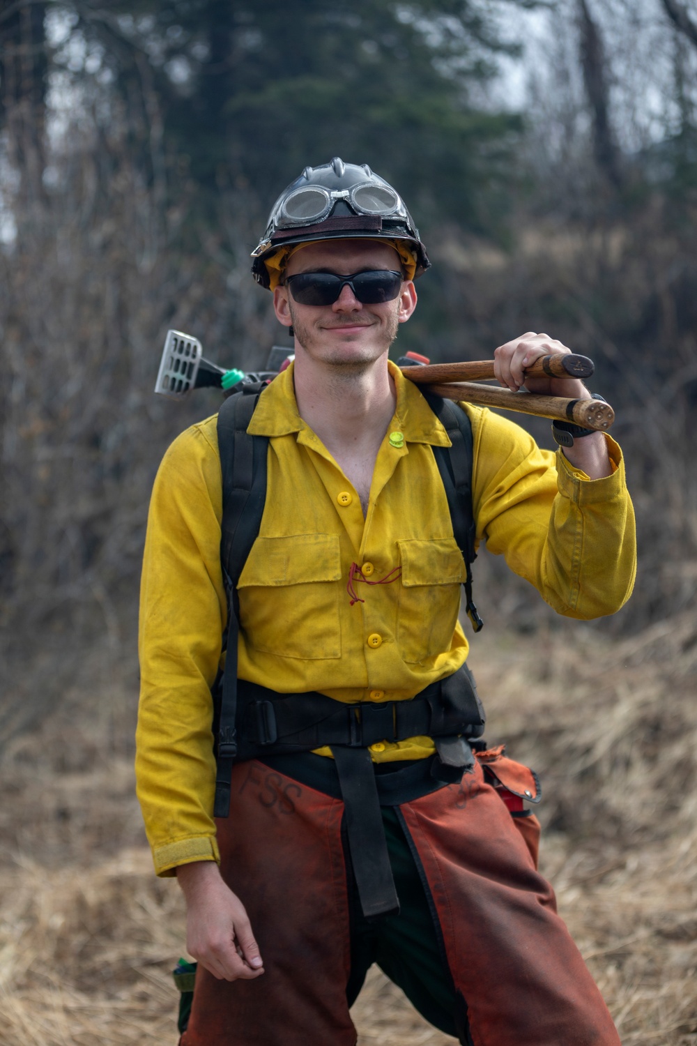 Alaska Air National Guard, Air Force, and State of Alaska Division of Forestry and Fire Protection firefighters team up during controlled burns