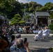 U.S. 7th Fleet Band performs at Gyokusenji Temple in Shimoda, Japan during 87th annual Black Ship Festival