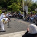 U.S. 7th Fleet Band performs at Gyokusenji Temple in Shimoda, Japan during 87th annual Black Ship Festival