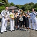 U.S. 7th Fleet Band performs at Gyokusenji Temple in Shimoda, Japan during 87th annual Black Ship Festival