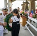 U.S. Navy commanding officers participate in a memorial service for Americans interred at Gyokusenji Temple in Shimoda, Japan during 87th annual Black Ship Festival