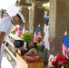U.S. Navy commanding officers participate in a memorial service for Americans interred at Gyokusenji Temple in Shimoda, Japan during 87th annual Black Ship Festival