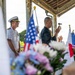 U.S. Navy commanding officers participate in a memorial service for Americans interred at Gyokusenji Temple in Shimoda, Japan during 87th annual Black Ship Festival