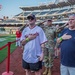 Staff Sgt. Andrew Wolfe Throws First Pitch at Washington Nationals National Guard Appreciation Game