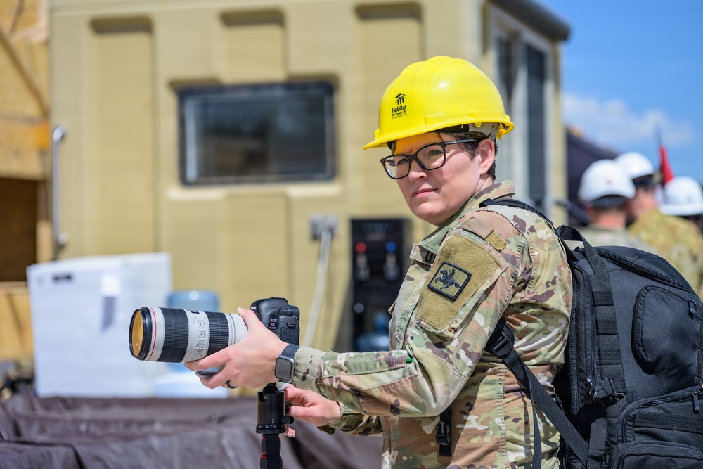 Wyoming Army National Guard public affairs unit support construction project in Cheyenne