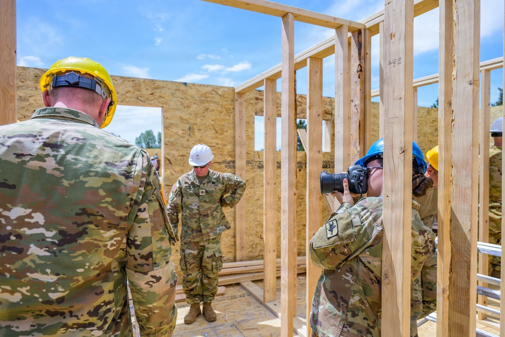 Wyoming Army National Guard public affairs unit support construction project in Cheyenne