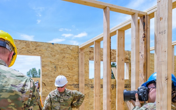Wyoming Army National Guard public affairs unit support construction project in Cheyenne