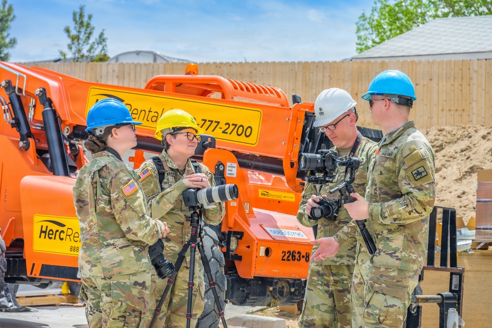 Wyoming Army National Guard public affairs unit support construction project in Cheyenne