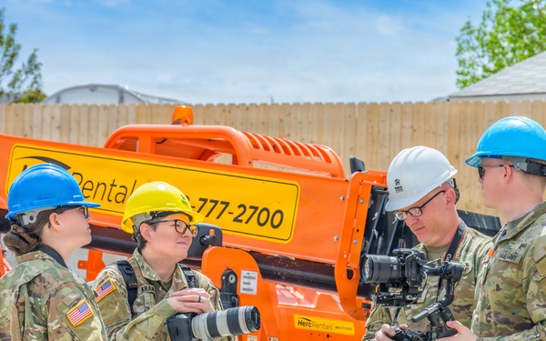 Wyoming Army National Guard public affairs unit support construction project in Cheyenne