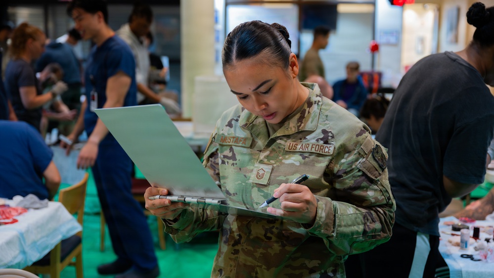 Osan Airmen respond to simulated aircraft crash