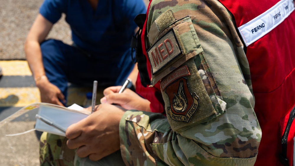 Osan Airmen respond to simulated aircraft crash