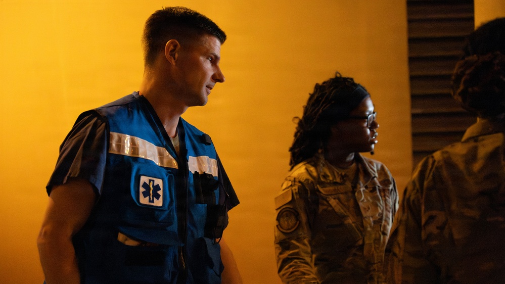 Osan Airmen respond to simulated aircraft crash