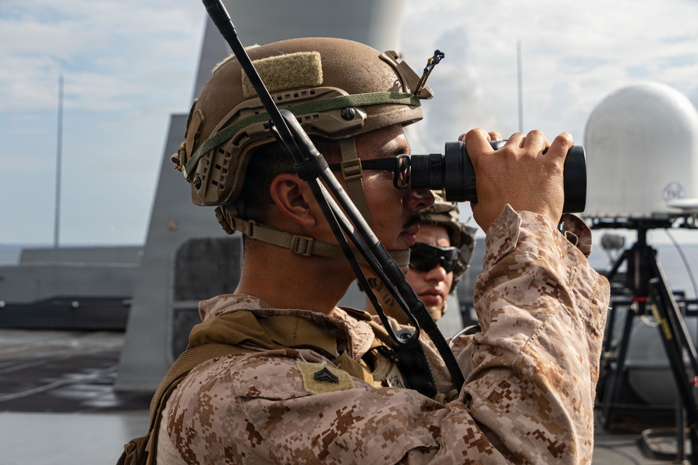 USS Portland Transits the Balabac Strait