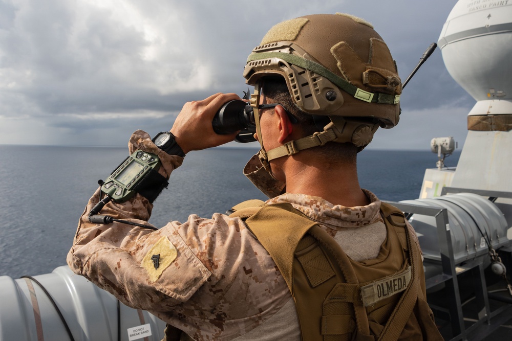 USS Portland Transits the Balabac Strait