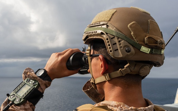USS Portland Transits the Balabac Strait