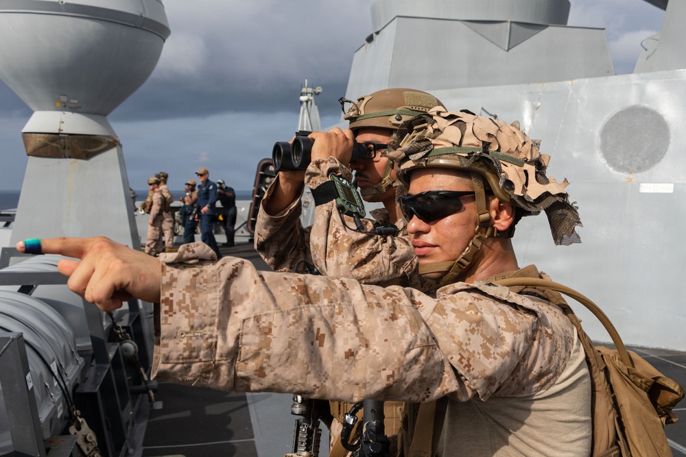 USS Portland Transits the Balabac Strait