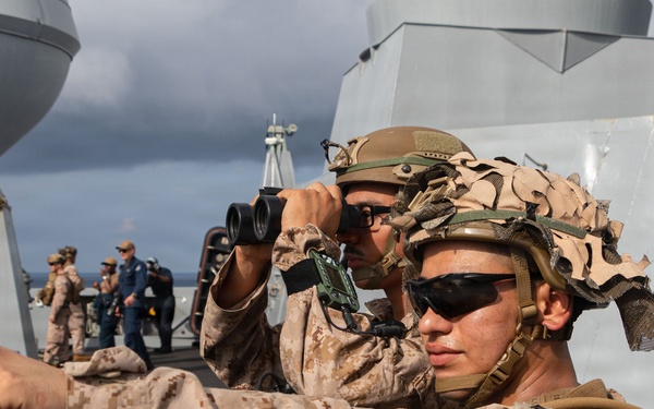 USS Portland Transits the Balabac Strait