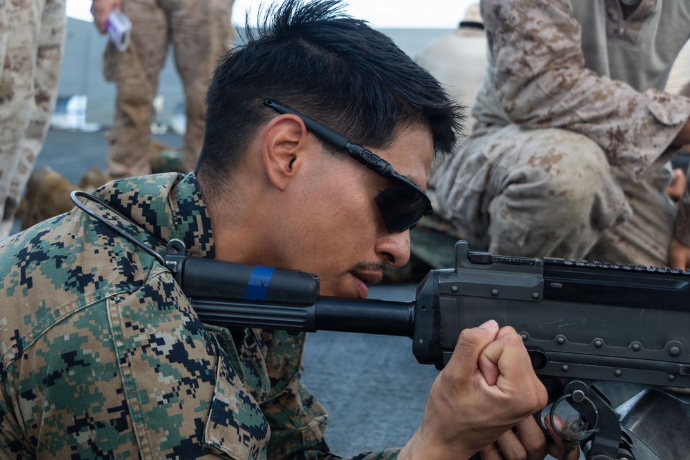 USS Portland Marines Conduct Routine Operations