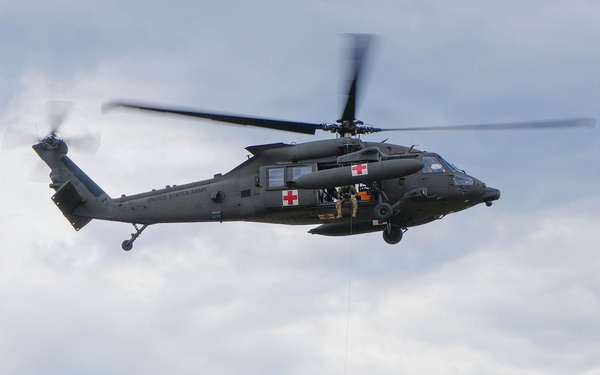1-214 GSAB 12th CAB Conducts Casualty Hoist Training at Saber Strike 26