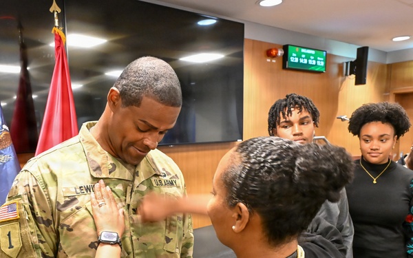 Secretary of the Army Promotes Jerome Lewis to Rank of Colonel