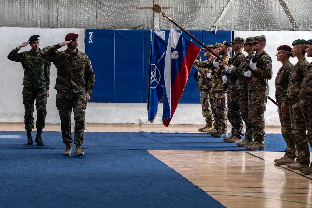 KFOR RC-E Non-Kinetic Battalion conducts change of command ceremony