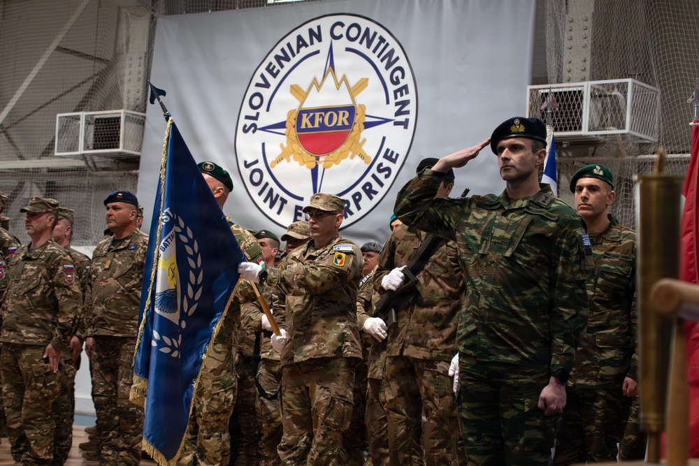 KFOR RC-E Non-Kinetic Battalion conducts change of command ceremony