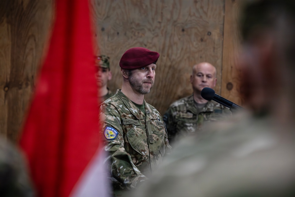 KFOR RC-E Non-Kinetic Battalion conducts change of command ceremony